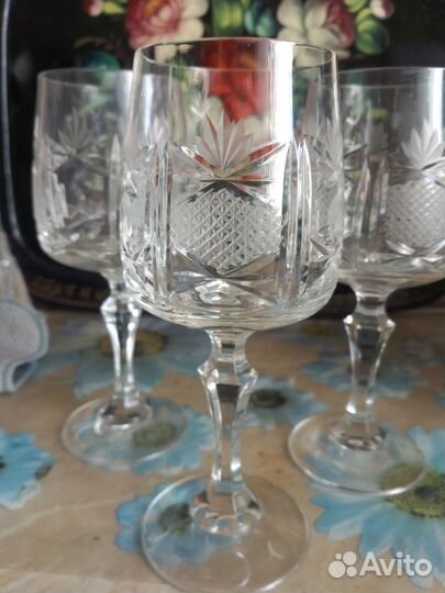 Фужеры хрустальные СССР