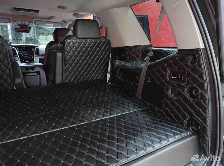 3D коврики в багажник cadillac escalade IV 2020