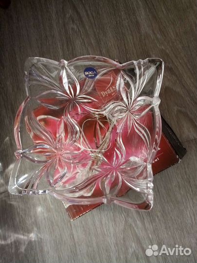 Ваза стеклянная. Новая. В упаковке.Япония