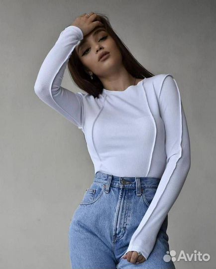 Обтягивающая кофта женская лонгслив 4 цвета