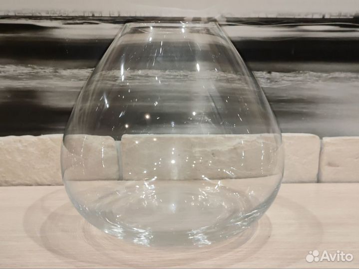 Ваза стеклянная 18,5 см гладкая Crystalex