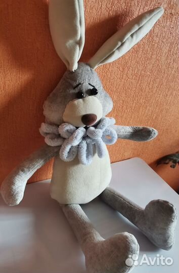 Мягкая игрушка заяц ручной работы