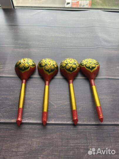 Деревянные ложки хохлома