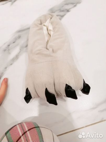 Домашние тапочки лапа