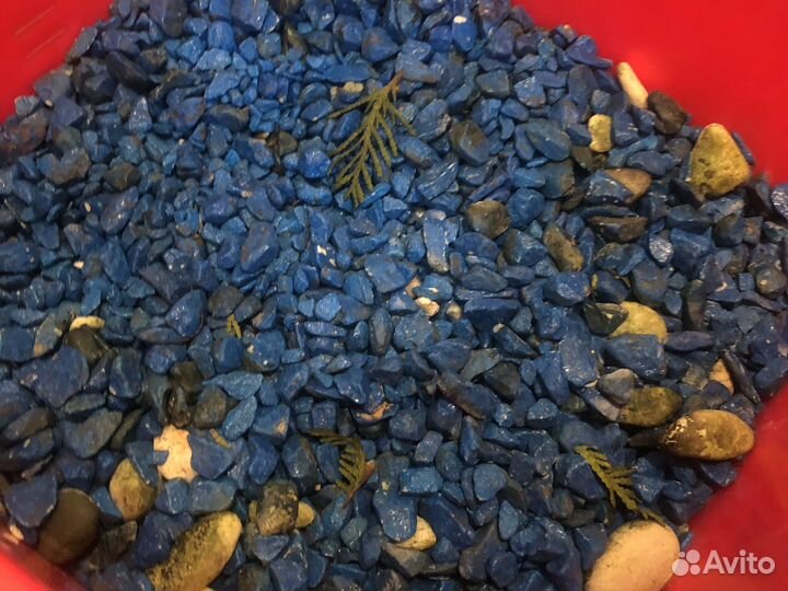 Грунт для аквариума синий