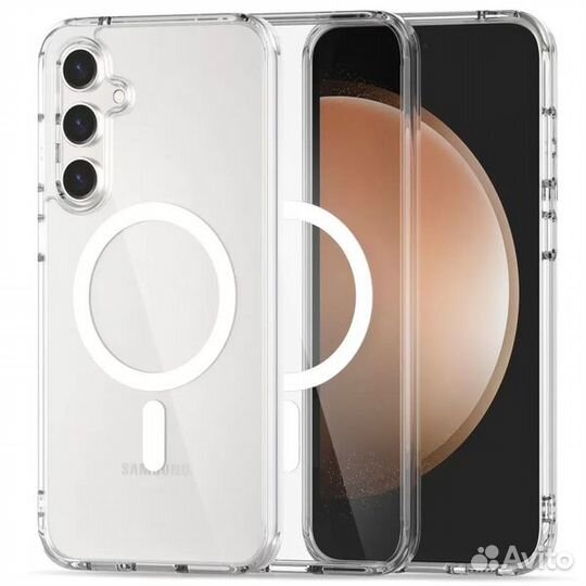 Чехол силиконовый MagSafe для Samsung S23 FE