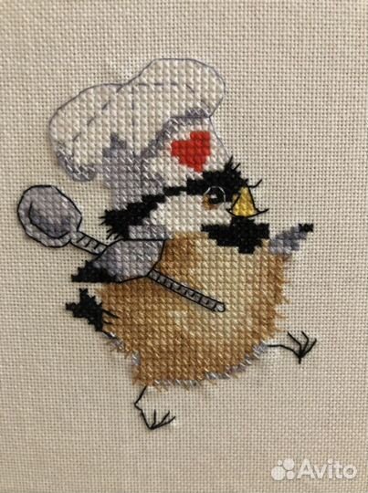 Вышитая картина «Повар»