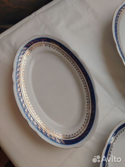 Набор посуды кобальт позолота Польша времен СССР