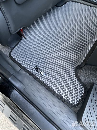 Коврики eva в машину с бортами и без 3d