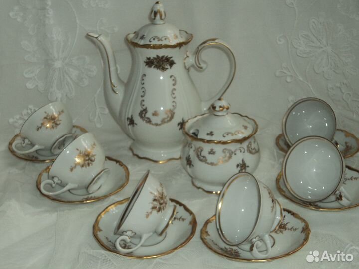 Кофейный сервиз ГДР Рейхенбах