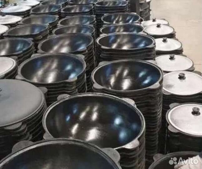 Казан чугунный с печкой узбекский