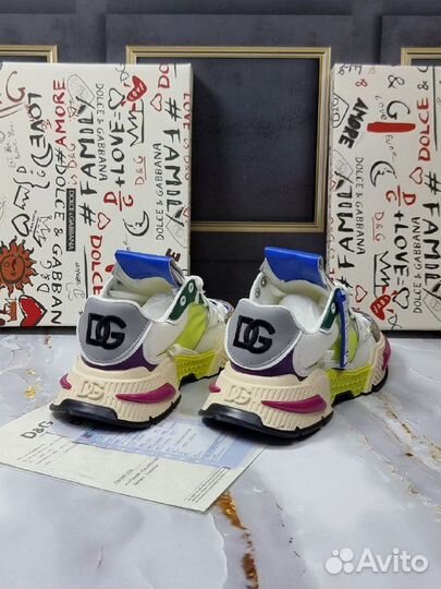 Кроссовки женские D&G Pink Multi