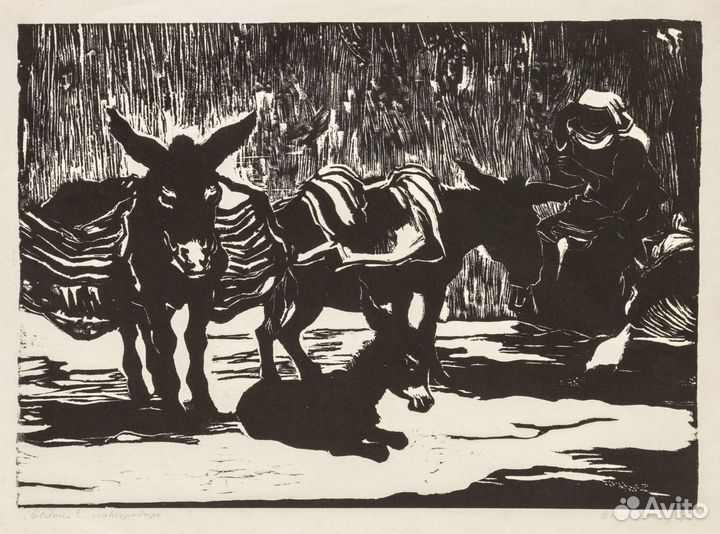 Линогравюра. Айвазян И.Т. 