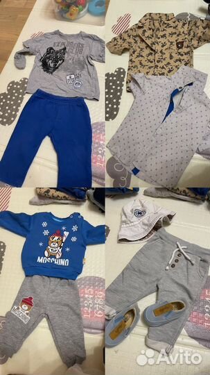 Два пакета детских вещей на мальчика