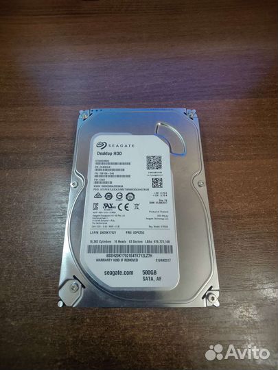 Жесткий диск Seagate 500GB 3.5