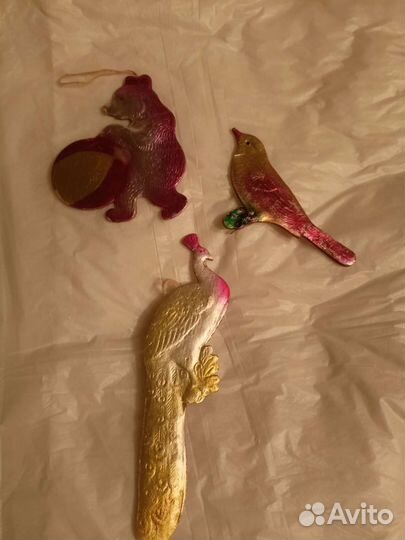 Игрушки ёлочные фольгированные СССР