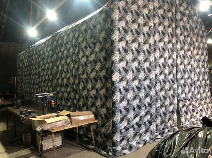 Армейская палатка. Надувная пневмокаркасная палатк