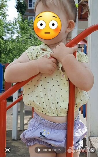 Костюм летний, шорты и топ