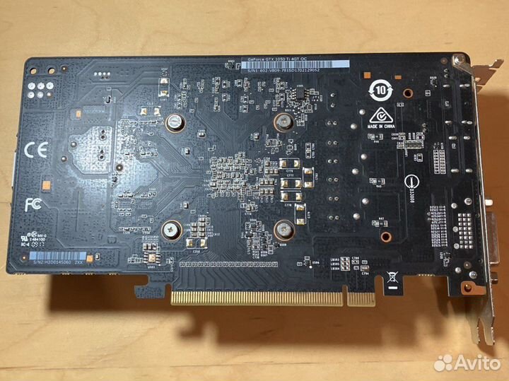 Видеокарта MSI GeForce GTX 1050 Ti 4GT OC