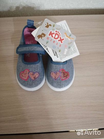 Туфли текстильные для девочки