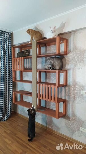 Игровые комплексы и когтеточки для кошек