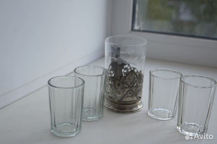 Граненые стопки СССР и стакан (за все)