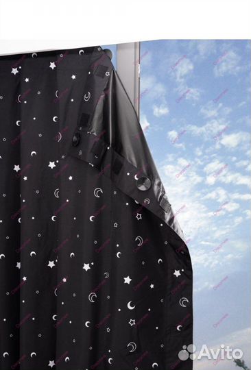 Штора блэкаут портативная для детской
