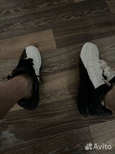 Nike air force 1 low split white black anny