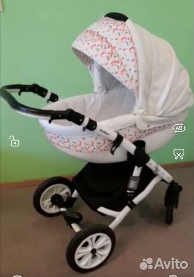 Коляска 2 в 1 эко кожа