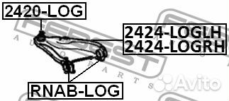 Рычаг renault logan пер.подв.нижн.прав