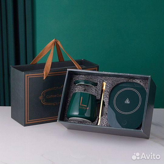 Подарочный набор/чашка с подогревом