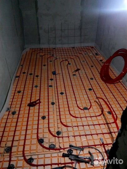 Теплый пол (мат пенопласт)