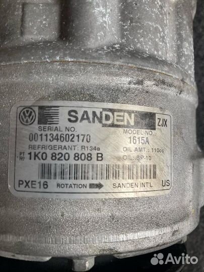 Компрессор кондиционера Volkswagen Jetta 6 CFF