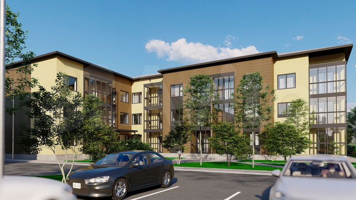 3-к. квартира, 70,2 м², 2/3 эт.