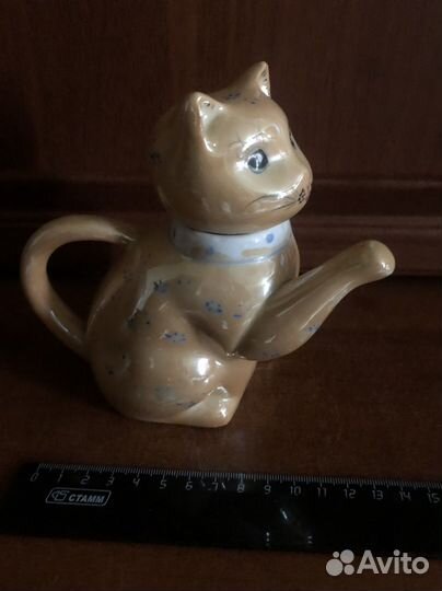 Заварочный фарфоровый чайник Котик