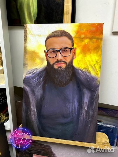 Портрет по фото на холсте Хабаровск