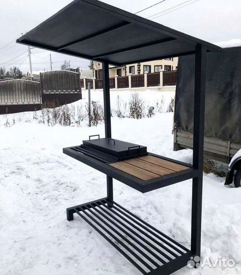 Мангал с крышей Новый