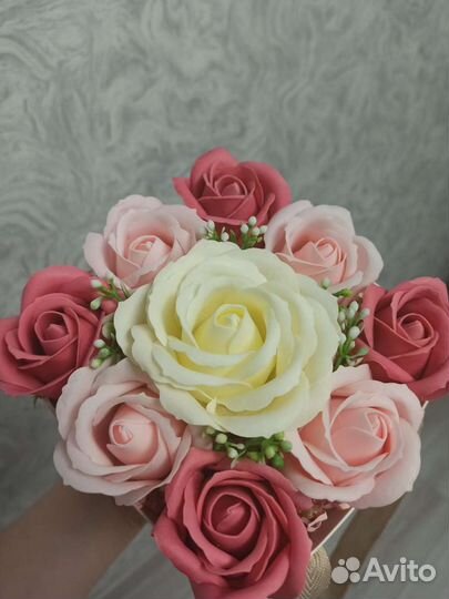 Букет из мыльных роз учителю,воспитателю