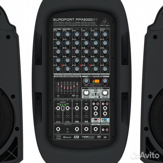 Behringer PPA2000BT, 8-кан. порт. система звукоуси