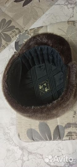 Мужская шапка нутрия