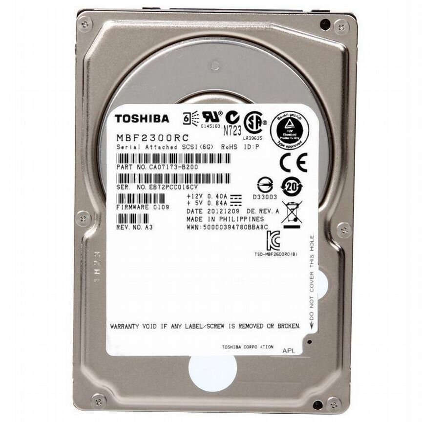 [MBF2300RC] Жесткий Диск Toshiba 300gb Sas 2,5" Mbf2300rc