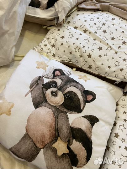 Подушки бортики на кроватку