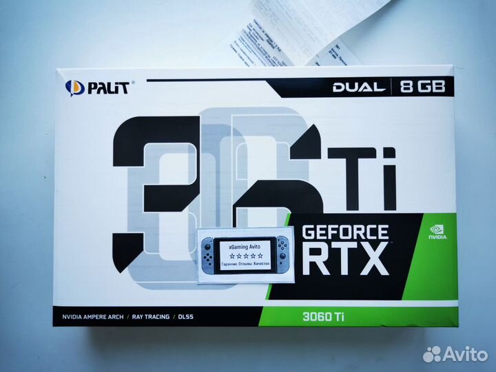 Видеокарта GeForce RTX 3060Ti 8gb. Новая. Чек