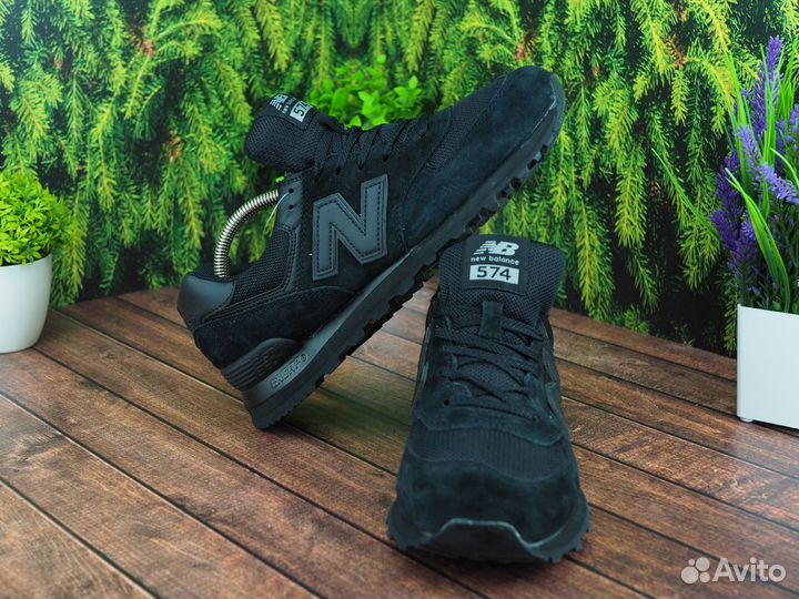 NEW balance 574 Lux В Чёрном