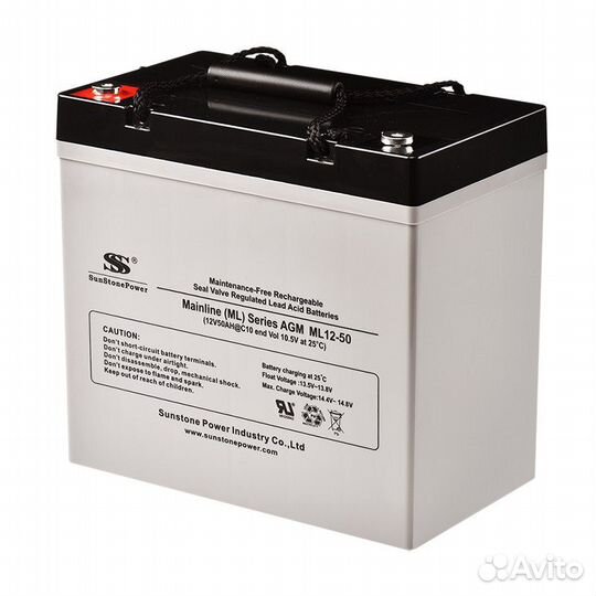 Аккумулятор для ибп и солнечной станции 50Ач AGM