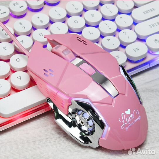 X500 Pink мышка игровая