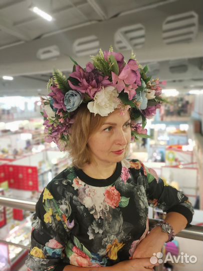 Венок на голову из цветов