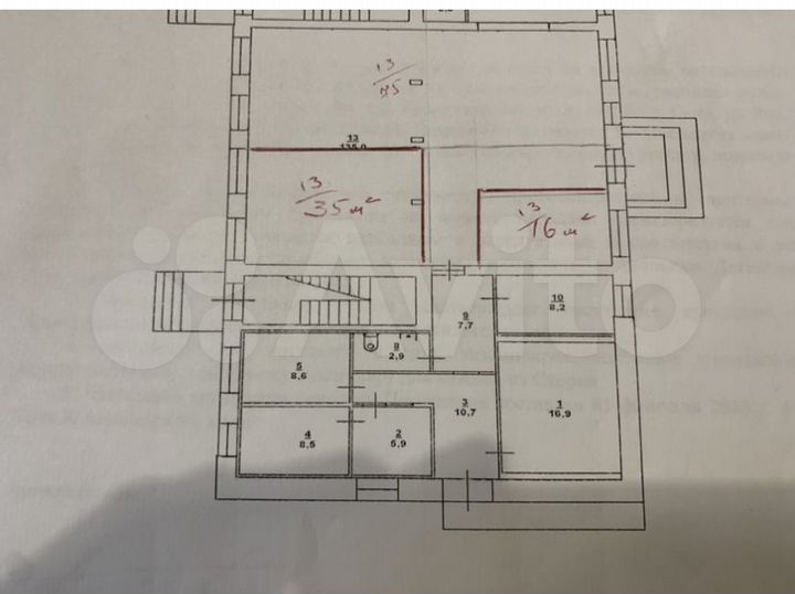 Свободного назначения, 35 м²