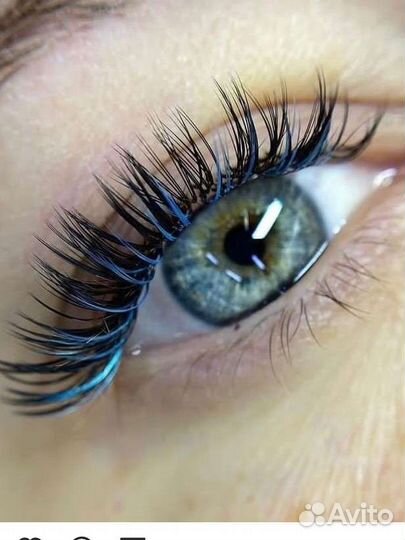 Наращивание ресниц, массаж лица