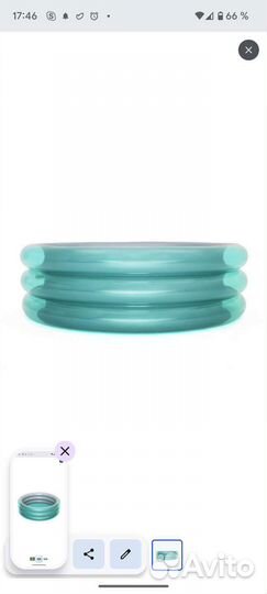 Бассейн детский надувной bestway Металлик 697л